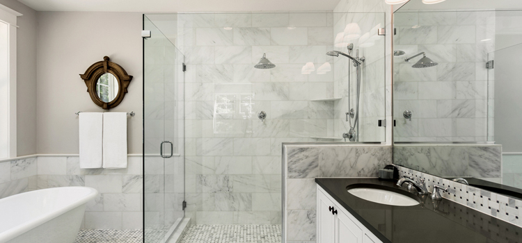 bathroom shower door installation in Lompoc
