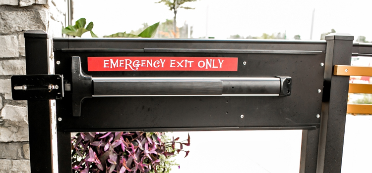emergency push bar installation in Lompoc
