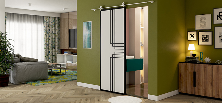 sliding bathroom door installation in Lompoc